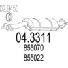 MTS 04.3311 Catalytic Converter